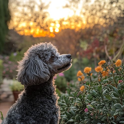 thomas_andratx_Photo_a_gray_poodle_eating_food_in_a_garden_du_c68a0ed3-c7e5-4e93-98c3-caddeff78f2f_3 (1)